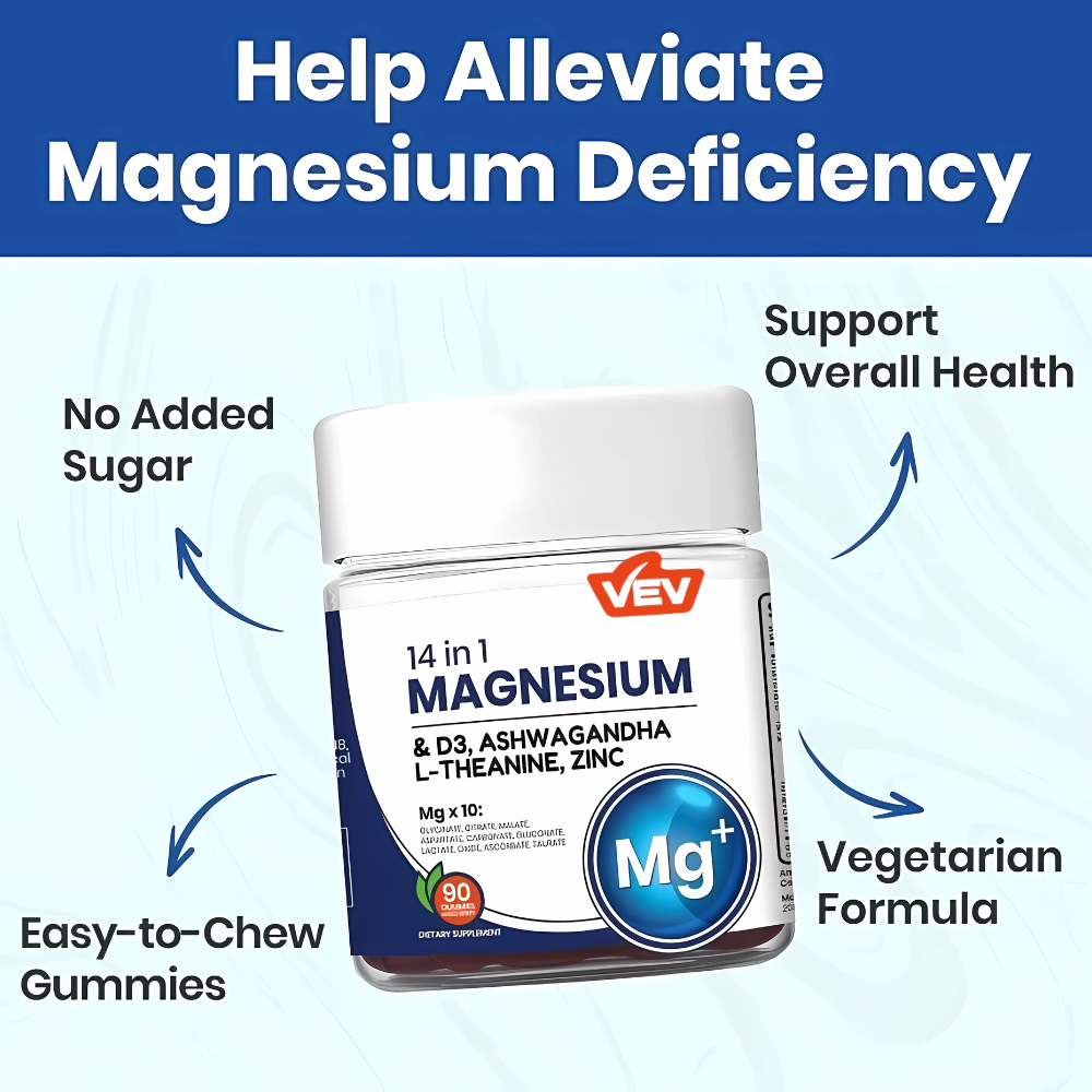 Puffiair VEV 14 in 1 Magnesium Complex Gummies