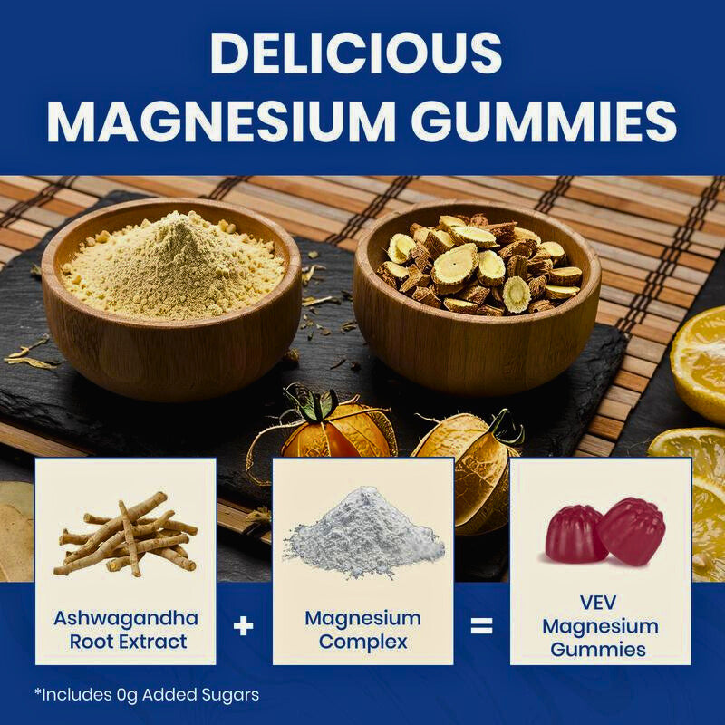 Puffiair VEV 14 in 1 Magnesium Complex Gummies