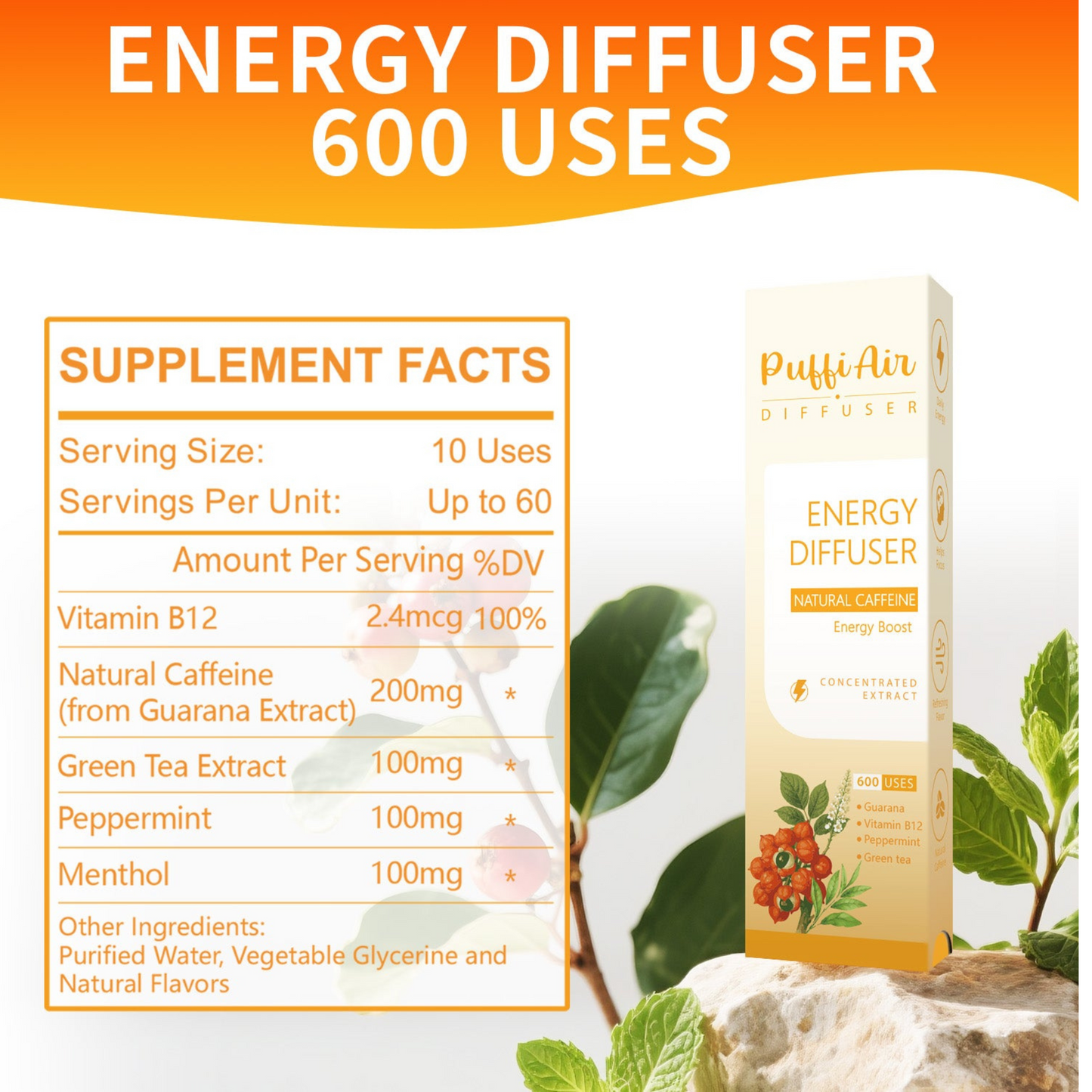 New-Energy Herbal Diffuser - 600 Uses